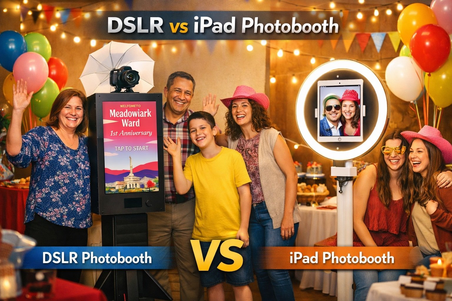 DSLR vs iPad Photobooth Edmonton